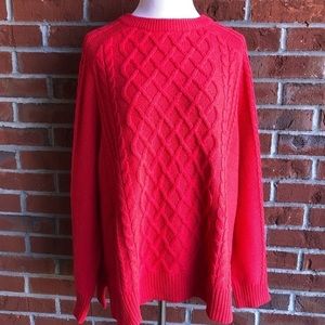 Textured Crew-Neck‎ Sweater - L